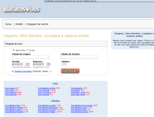 Tablet Screenshot of baratos-voos.com